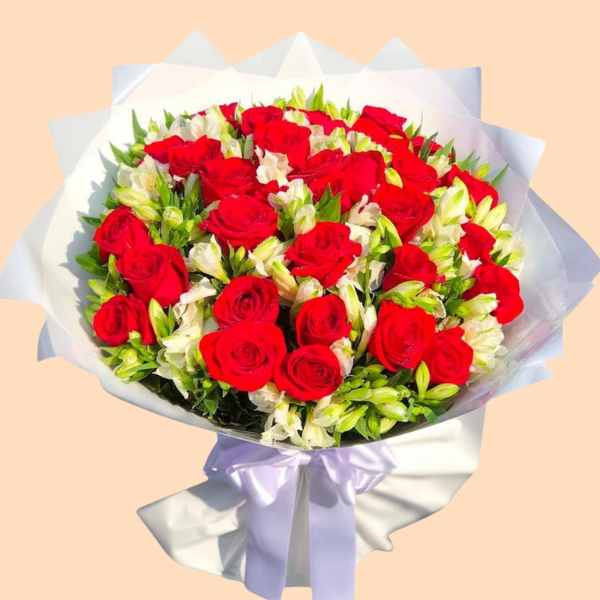 Buquê 24 Rosas Vermelhas