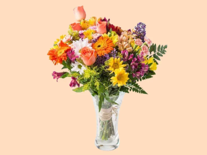 Vaso com Mix de Flores