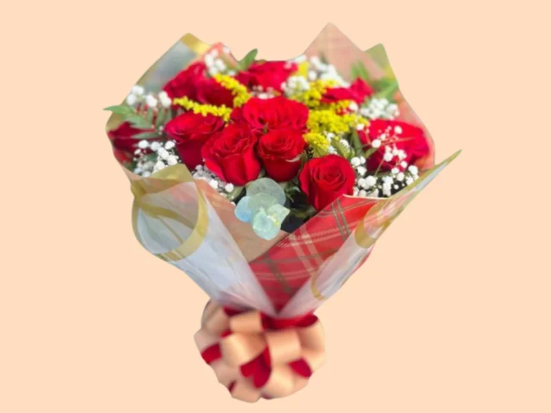 Buquê 6 Rosas Vermelhas