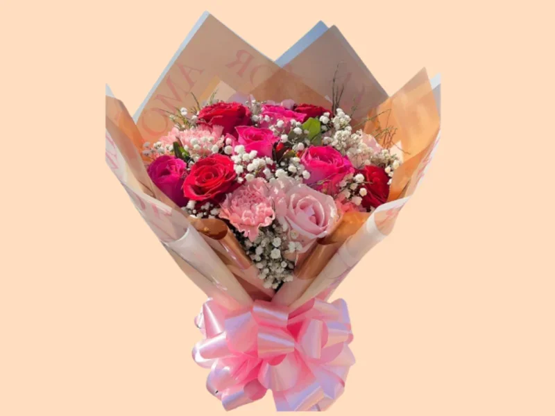 Buquê Rosas Coloridas